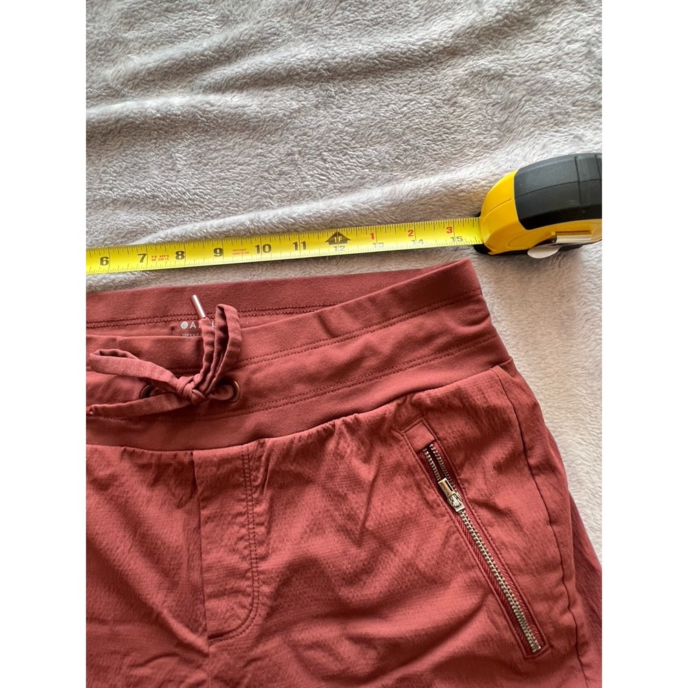 Athleta Trekkie North Jogger Pants Women 8 Rust Hiking Travel Stretch Zip Pocket - Picture 6 of 9